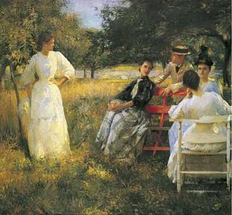 Edmund Charles Tarbell In the Orchard